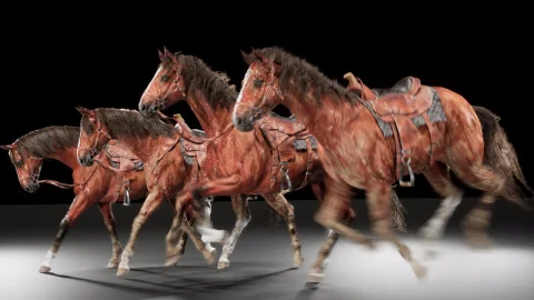 逼真的马与动画 - Realistic Horse with Animations