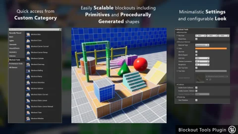 关卡原型/UE建模神器 - Blockout Tools Plugin