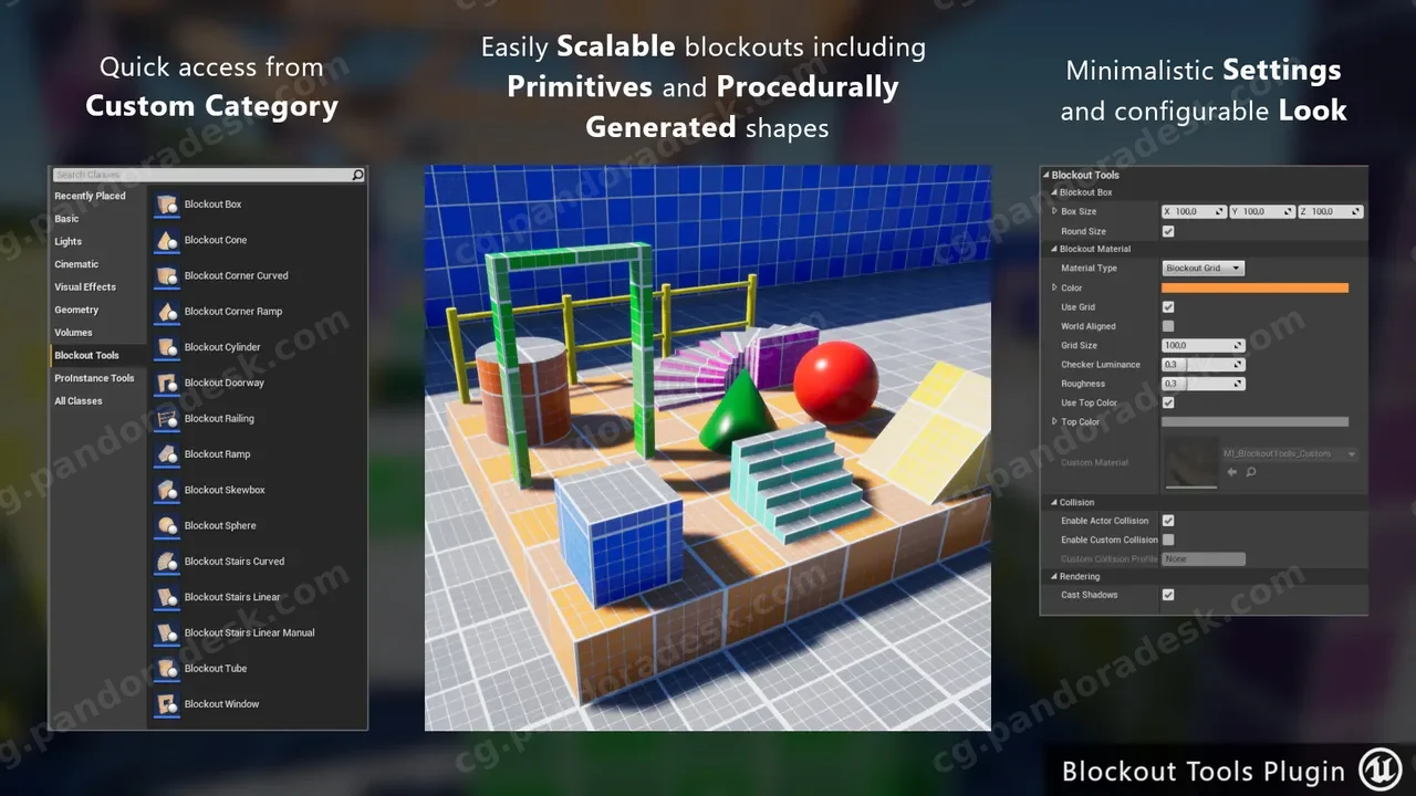 关卡原型/UE建模神器 - Blockout Tools Plugin