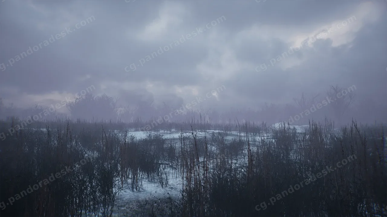 寒冷的冬季公园 - Bleak Winter Park