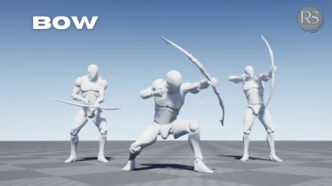 射箭动捕动画包 Bow MocapAnimPack