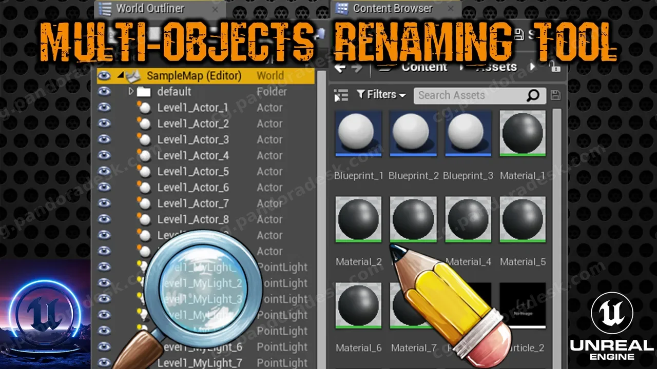 多对象重命名工具 - Multi Objects Renaming Tool
