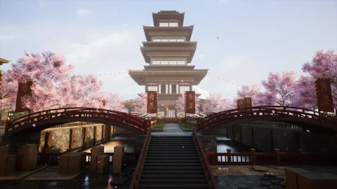 日式古建筑-Modular Asian Medieval City
