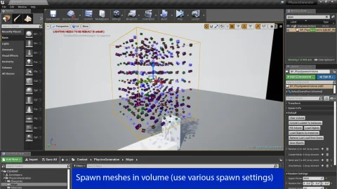 基于物理的网格布置 - Physics Based Mesh Placement