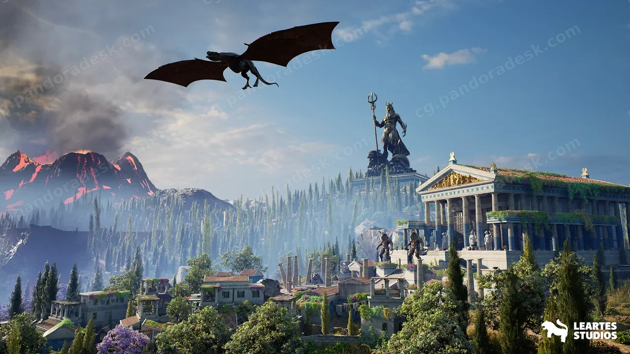 古希腊奇幻超级包 Ancient Greek Fantasy Megapack ( Volcano, Dragon )