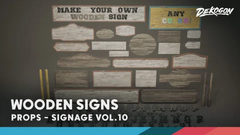 标识 第10卷 - 木制标志 - Signage VOL.10 - Wooden Signs
