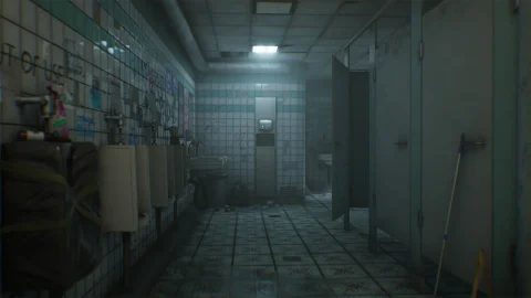 男厕所场景环境 - Mens Room