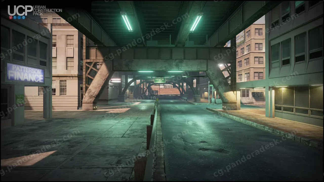 现代城市街道场景-Urban Construction Pack