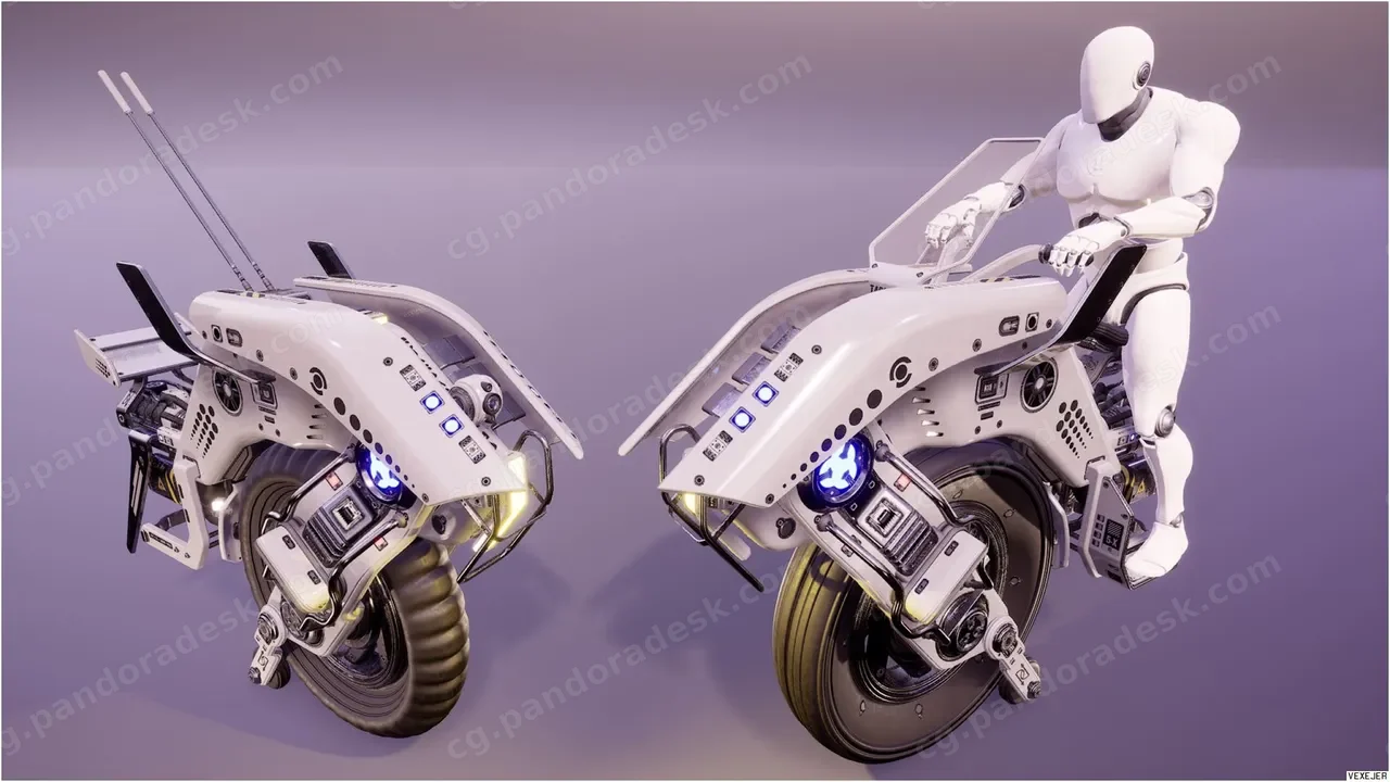 科幻蚱蜢单座自行车 - SciFi Grasshopper Mono Bike