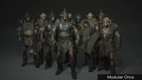 模块化兽人与巨魔 - Modular Orcs & Troll - Metahuman