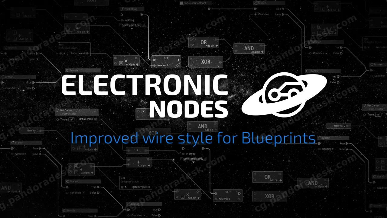 电路板式节点布局-Electronic Nodes v3.21
