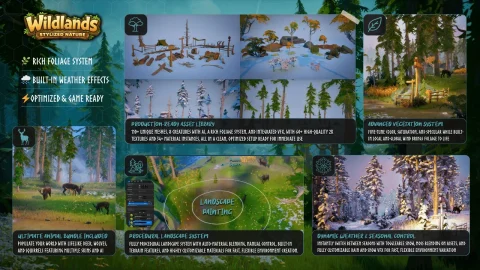 野地：风格化自然 - Wildlands: Stylized Nature (Pine Forest, Trees, Foliage, Nature, Forest, Biome)