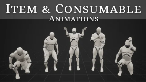 物品道具拾取动画包 Item & Consumable Animations