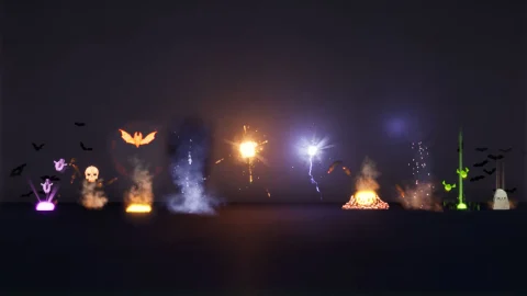 魔法文字图案特效-Text Popup effects and Magic Spells