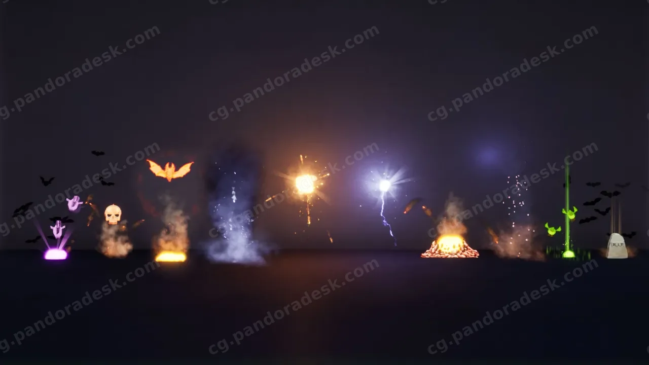 魔法文字图案特效-Text Popup effects and Magic Spells