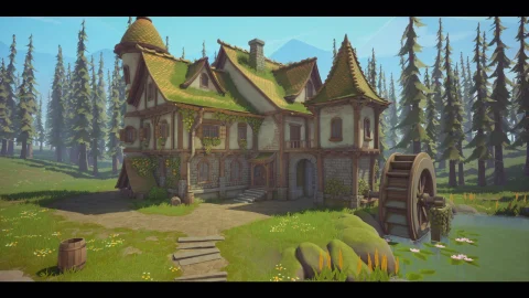 中世纪房屋-Stylized Medieval House