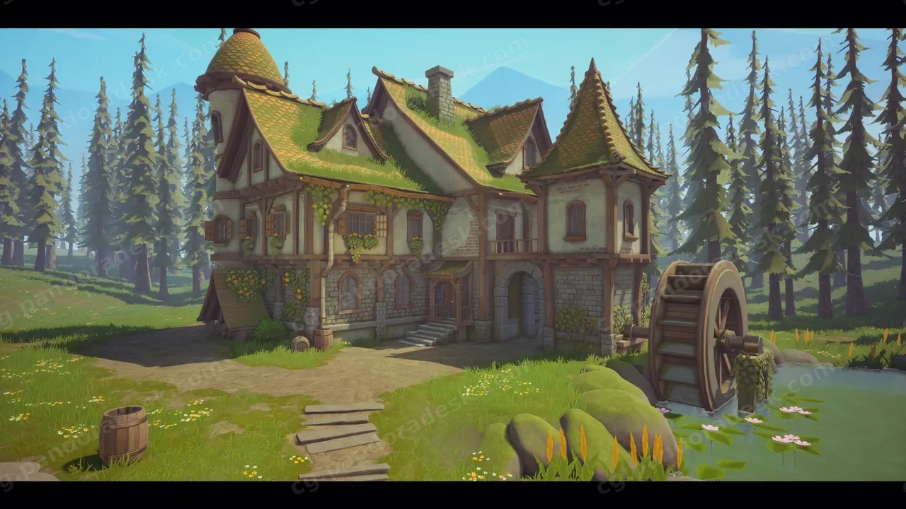 中世纪房屋-Stylized Medieval House
