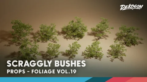 杂乱的灌木丛 - Foliage VOL.19 - Scraggly Bushes