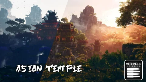 中国风场景-Asian Temple Pack