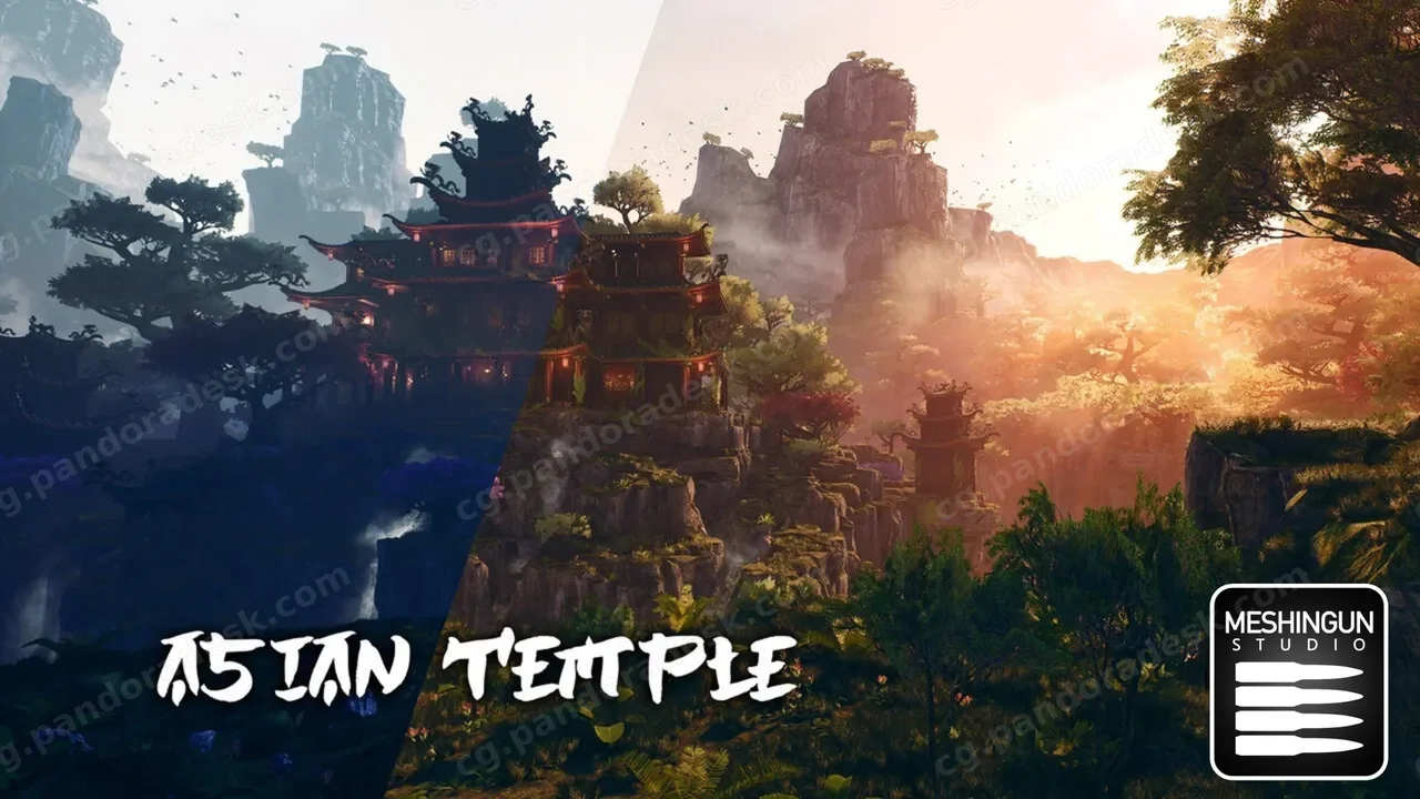 中国风场景-Asian Temple Pack