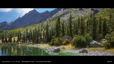 阿尔卑斯山地形 - Alpine Landscape