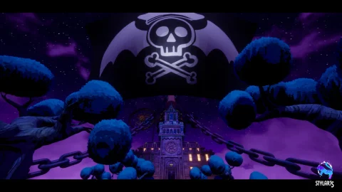 风格化城堡环境 - Stylized Castle Environment ( Stylized Stronghold Castle Land Fort Castle 3D )