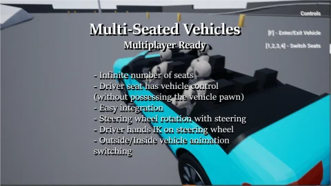 多座车辆（支持多人游戏） Multi-Seated Vehicles (Multiplayer Ready)
