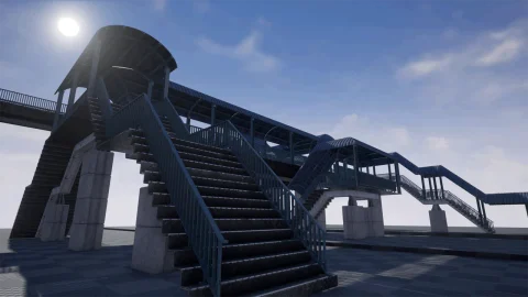 模块化人行天桥 - Modular Footbridge Set