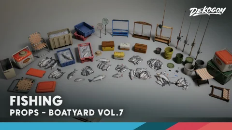 造船厂 第7期 - 钓鱼 Boatyard VOL.7 - Fishing (Nanite and Low Poly)