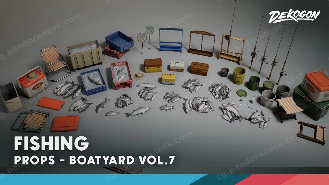 造船厂 第7期 - 钓鱼 Boatyard VOL.7 - Fishing (Nanite and Low Poly)
