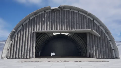混凝土机库 - Concrete hangar v.1