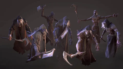 怪物幽灵巫师角色3D模型动画 Monsters - Wraith