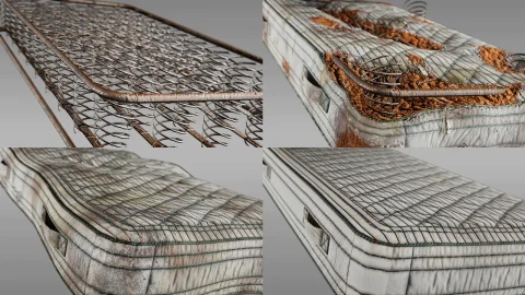 老旧破损床垫套装 - Pack of Old & Damaged Mattresses