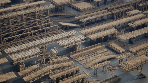 木桥资产包 - Wooden Bridges Optimized