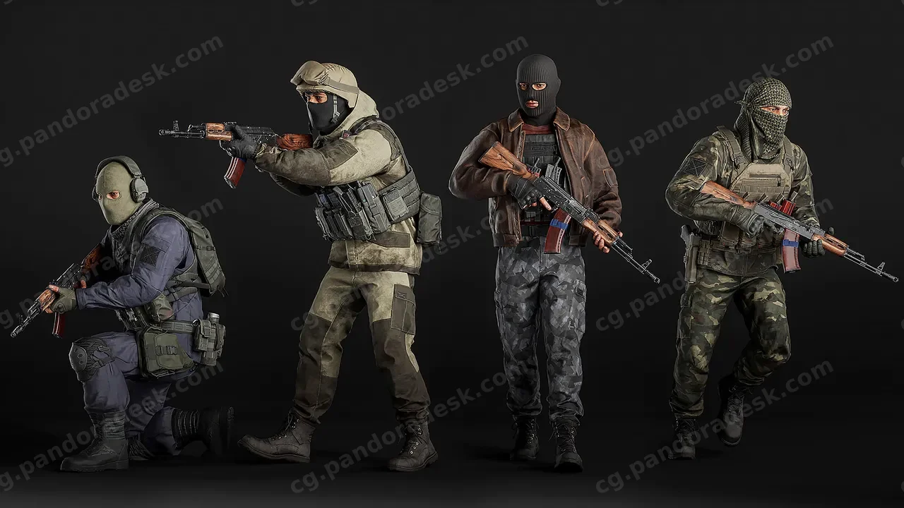 模块化反恐抢到角色 - Modular Bandits Pack