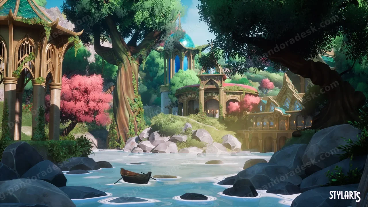 风格化的精灵山谷 - Stylized Elven Valley