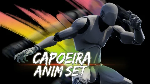 近身攻击搏斗类动画-Capoeira Anim Set