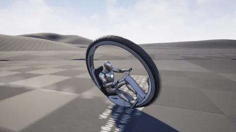 单轮摩托车驾驶飞行蓝图 MonoWheel Bike