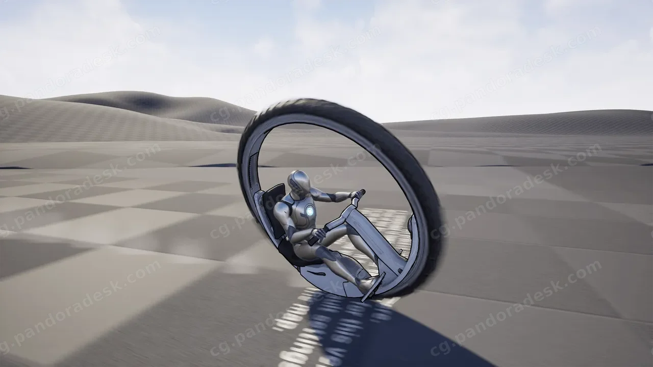 单轮摩托车驾驶飞行蓝图 MonoWheel Bike