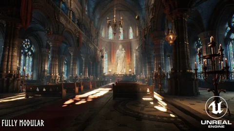 模块化大教堂 - Modular Cathedral (Gothic Cathedral, Modular Cathedral, Victorian Cathedral)
