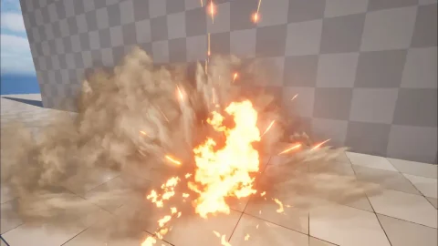 俯视角游戏模式 - 爆炸特效 - TopDown game mode - Explosions VFX