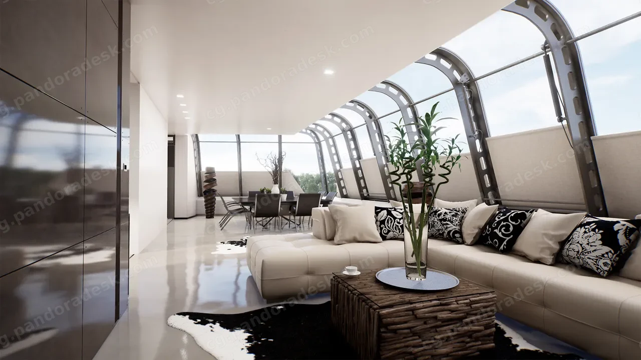 现代公寓室内场景-Archinteriors Vol 1 Scene 1
