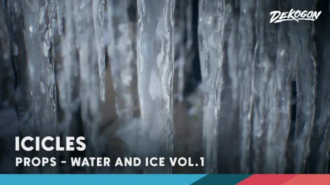 冰柱 - WATER & ICE VOL.1 - Icicles (Nanite and Low Poly)