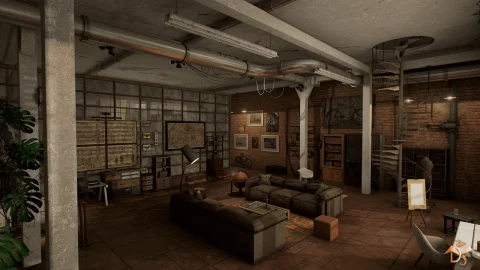 实验室内部 - Laboratory Interior Studio in Loft Style