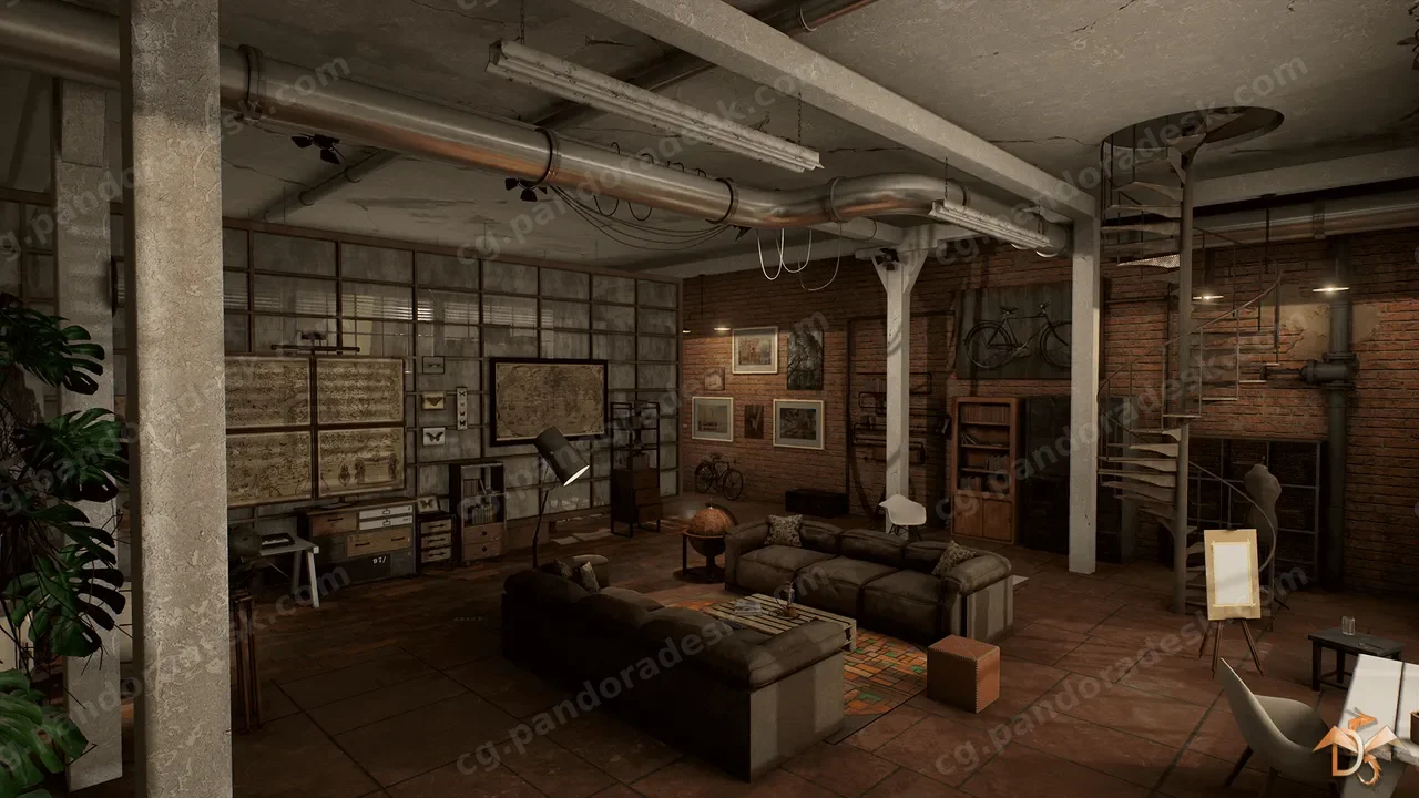 实验室内部 - Laboratory Interior Studio in Loft Style