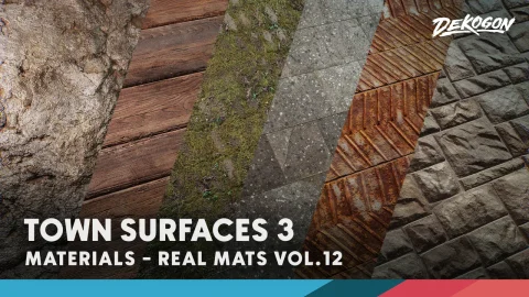 写实材料 第12卷 - 城镇表面3 - Realistic Materials VOL.12 - Town Surfaces 3