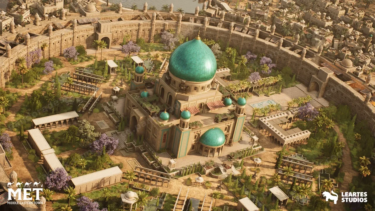 中东城镇巨型场景包 Middle Eastern Town Gigapack