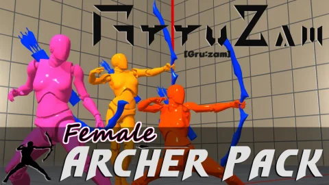 时尚弓箭手资源包（女性） - Stylish Archer Assets Pack(Female)