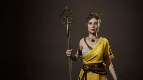 女和尚武僧 - Girl Monk v001