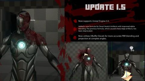 逼真的血液视觉特效 - Realistic Blood VFX - Niagara Blood Effects - Gore Effects - Blood